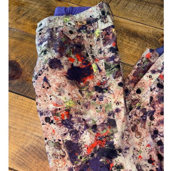 Burton Womens Cool Flavors DryRide Gloria Pant Colorful Ski Snow Pants Large - Picture 3 of 15